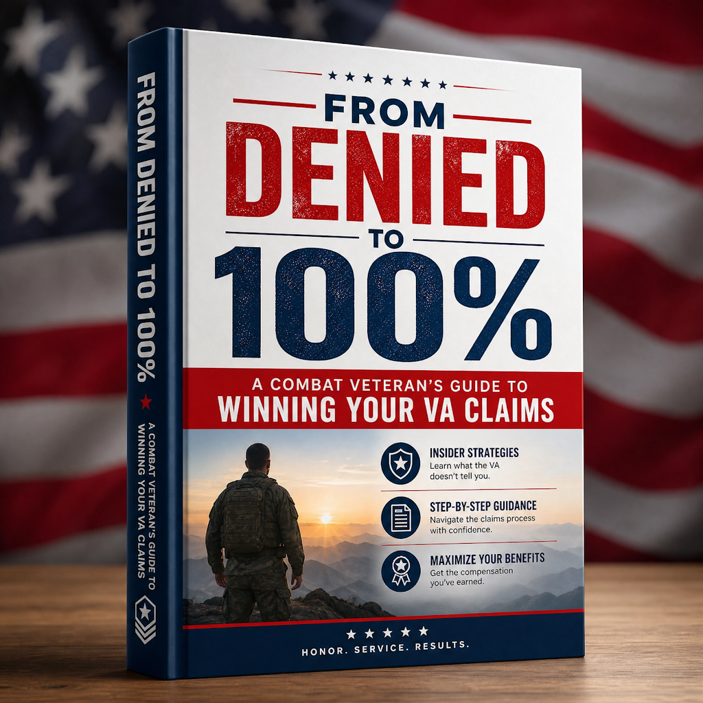 From Denied to 100% VA Disability Claims Guide cover