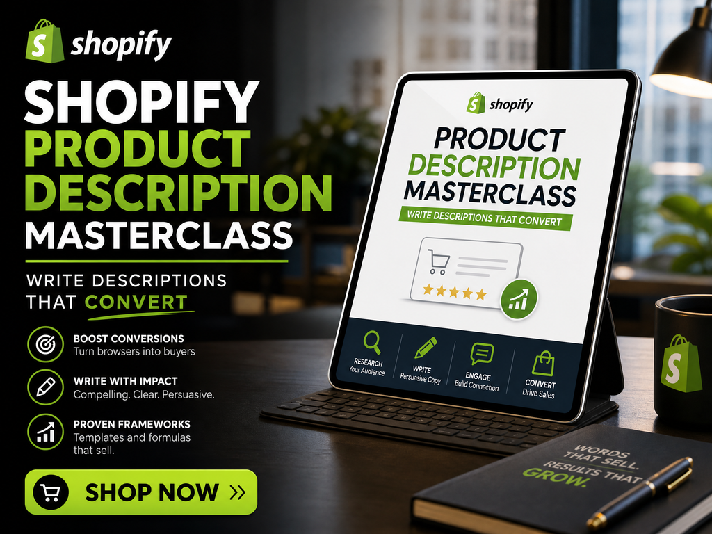 Shopify Product Description Masterclass | Write Descriptions That Convert